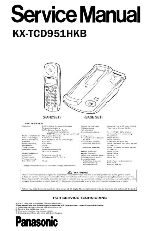 KX-TCD951HKB